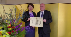 Alumnus Gary Matson Receives a Certificate of Commendation for his Great Contributions Towards Canada-Japan Relations
