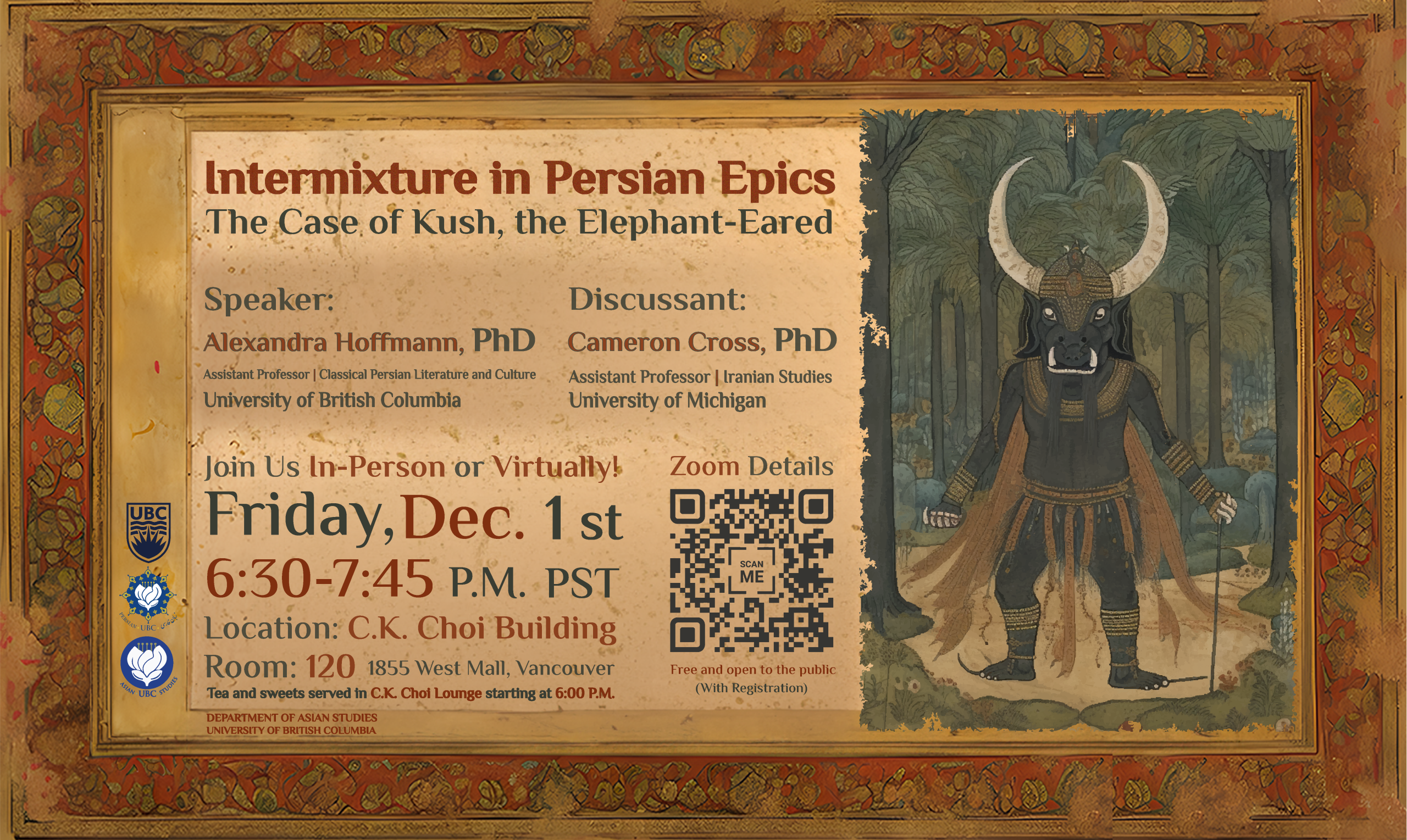 RESCHEDULED Intermixture in Persian Epics The Case of Kush the